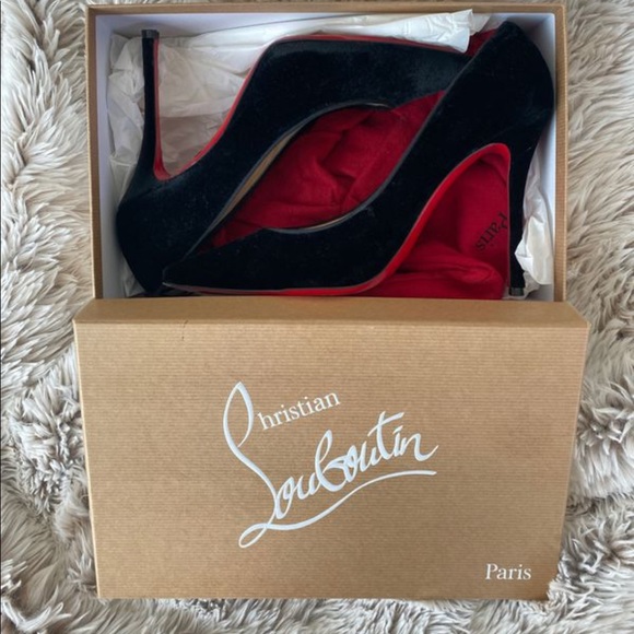Christian Louboutin Shoes - Christian Louboutin black velvet